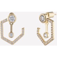 Spencer Front and Back Earrings - 18k Gold Plated