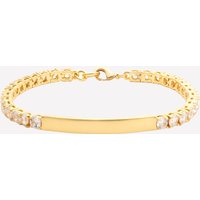 Anik 7 inch tennis bracelet - 18k Gold Plated / Emerald