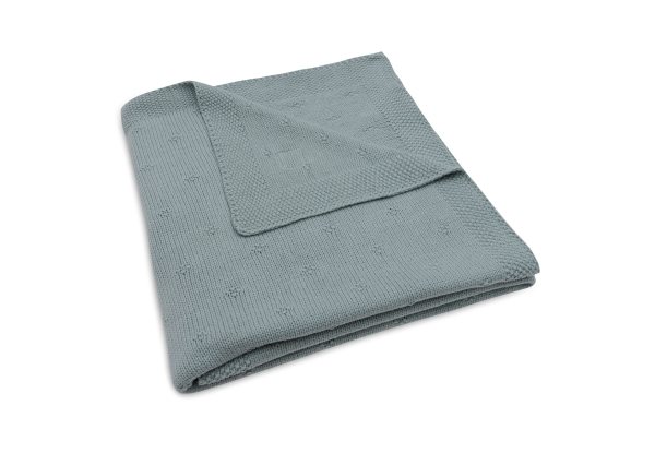Jollein - Deken Ledikant 100X150cm Cosy Knit Sea Gree