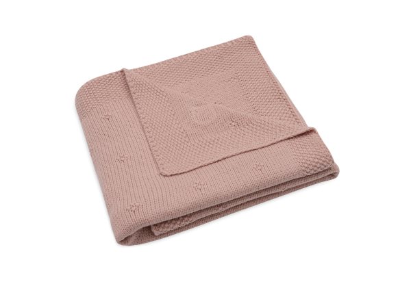 Jollein - Deken Wieg 75X100cm Cosy Knit Wild Rose