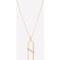 Ariella A Initial Necklace - 18k Gold Plated