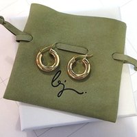 Holly Hollow Hoops - 18k Gold Plated
