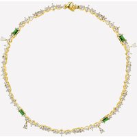 Lilou Wrapped Crystal Necklace - 18k Gold Plated