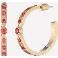 Emilie Hoops - 18k Gold Plated / Magenta