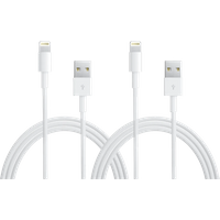 Apple Usb A naar Lightning Kabel 1m Kunststof Wit Duopack