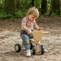 Loopfiets Vintage Rider green natural vanaf 1 jaar - Bandits and Angels