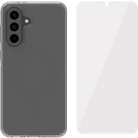 BlueBuilt Protective Back Cover Samsung Galaxy A56 Transparant + Screenprotector Glas