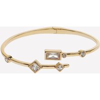 Abrielle Bezel Bracelet - Rhodium Plated