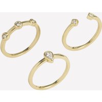 Louise Interchangeable Rings - 8 / 18k Gold Plated