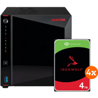 ASUSTOR AS5404T + Seagate Ironwolf 16TB (4x4TB)
