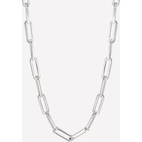 Liz Silver Thick Chain Necklace - Rhodium Plated Silver