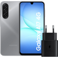 Samsung Galaxy A17 128GB Blauw 4G + Samsung Oplader 25 Watt Zwart