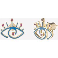 Shiva Evil Eye Earrings - Orange