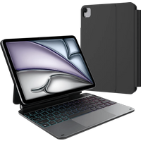 BlueBuilt Apple iPad Air (2026/2025/2024) 11 inch Toetsenbord Hoes QWERTY Zwart