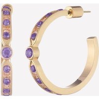 Emilie Hoops - 18k Gold Plated / Violet