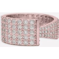 Monet Asymmetrical Ring - 8 / 18k Rose Gold Plated