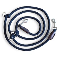 Verstelbare Hondenriem | Touw | Zwart | Kleine honden | Just Cotton 8 mm