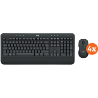 Logitech MK545 Draadloze Toetsenbord en Muis QWERTY 4-Pack
