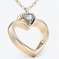 Eléa Pendant Heart Necklace - 18k Gold Plated