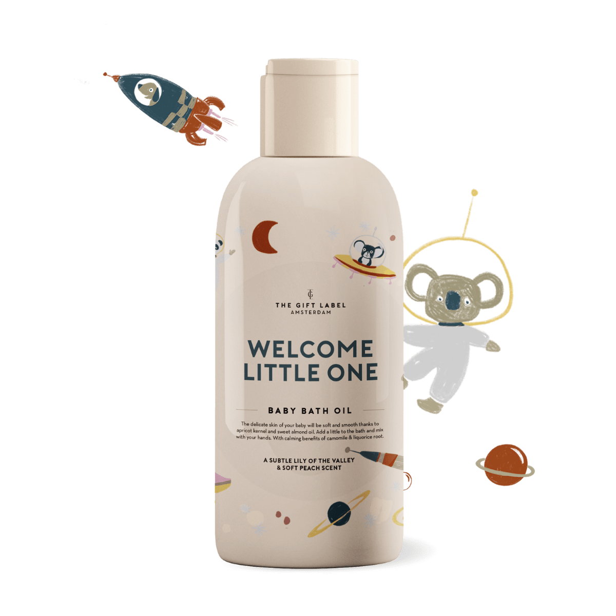 The Gift Label - Baby Bath Oil 150ml - Welcome Little One - Boys