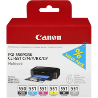 Canon PGI-550/CLI-551 Cartridges Combo Pack