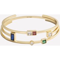 Claudette Bracelet Cuffs - 18k Gold Plated