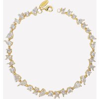 Corrine Cluster Tennis Bracelet - 18k Gold Plated