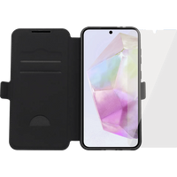 BlueBuilt Samsung Galaxy A36 Book Case Zwart + Screenprotector Glas