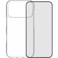 BlueBuilt Back Cover iPhone 17 Pro Transparant + BlueBuilt iPhone 17 Pro Screenprotector Glas