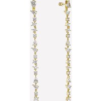 Corrine Ear Drop Earrings - Rhodium Plated