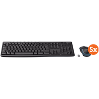 Logitech MK270 Draadloos Toetsenbord en Muis QWERTY 5-Pack