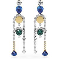 Kaia Gem Drop Earrings - Rhodium Plated