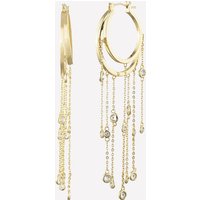 Juliette Fringe Hoop Earrings - 18k Gold Plated