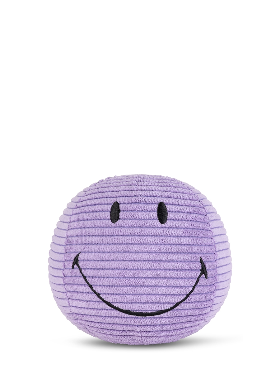 Smiley Corduroy knuffel 13cm - Dark Purple