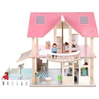 Houten poppenhuis vanaf 3 jaar incl meubels - Bandits & Angels