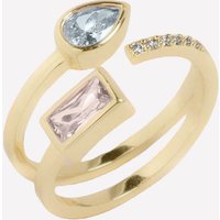 Ambroise Open Wrap Ring - 8 / Rhodium Plated