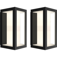 Philips Hue Impress muurlamp White and Color zwart smal duo pack