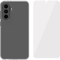 BlueBuilt Back Cover Samsung Galaxy A56 Transparant + Screenprotector Glas