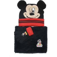 Mickey Mouse muts, sjaal en handschoenen