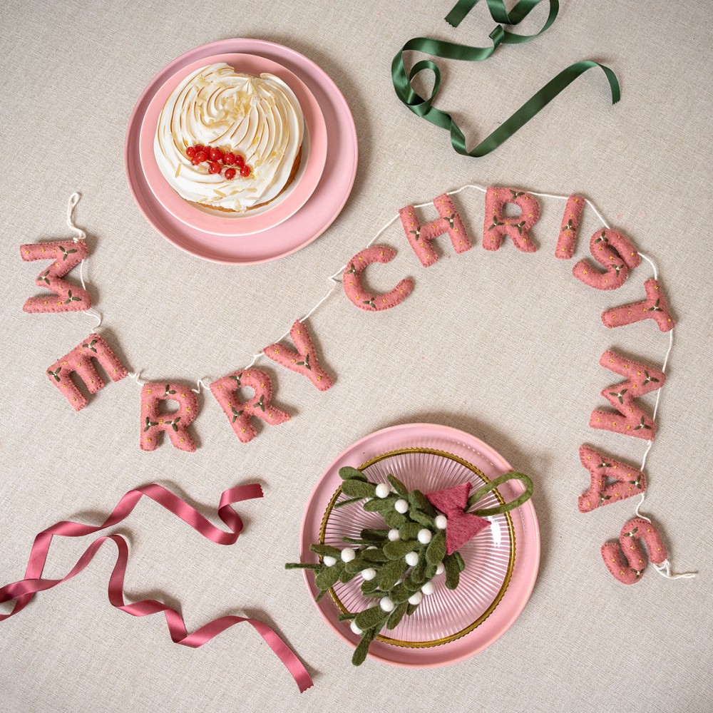 Sjaal met verhaal - Slinger Merry Christmas Mistletoe Dreams
