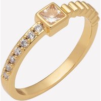 Maud Bezel Eternity Band - 18k Gold Plated / 7