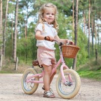 Bandits and Angels Retro Rider roze - 12 inch loopfiets vanaf 2,5 jaar