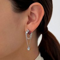 Lalisa Chain Stud Earrings - 18k Gold Plated Brass