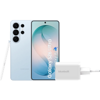 Samsung Galaxy S26 Ultra 512GB Lichtblauw 5G + BlueBuilt Oplader 65 Watt Wit