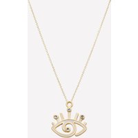 Isis All Seeing Eye Necklace - White