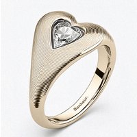 Eléa Heart Signet Ring - 18k Gold Plated / 6
