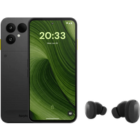 Fairphone 6 256GB Zwart 5G + Fairphone Fairbuds True Wireless Earbuds Zwart