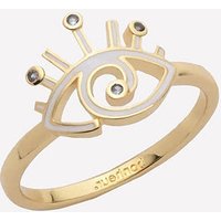 Isis Swarovski Evil Eye Ring - 7 / Orange
