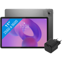 Lenovo Idea Tab 11 inch 256GB Wifi Grijs met Stylus + BlueBuilt Oplader