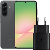 Samsung Galaxy A56 128GB Zwart 5G + Samsung Oplader 25 Watt Zwart